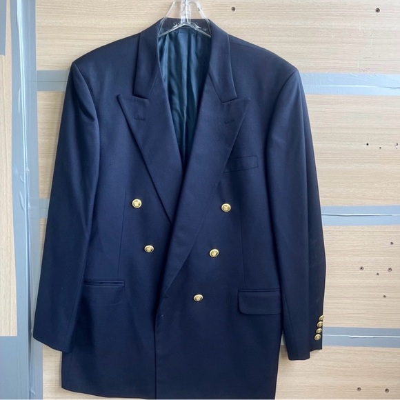 Classic Navy Blazer with Gold Buttons